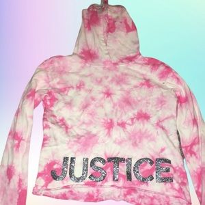 Justice Tie Dye Hooded Sweater